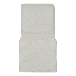 Pemberly Row Mainsail Upholstered Coastal Side Chair in Cream Ivory