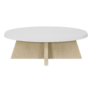 Pemberly Row Cocktail Table in Dockside Tan and Shoreline White