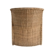 Pemberly Row Coastal Lounge Chair in Tan Natural Woven Fabric