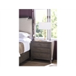 Pemberly Row Embossed Panel 2-Drawer Nightstand in Rich Cocoa