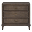 Pemberly Row Embossed Panel 2-Drawer Nightstand in Rich Cocoa