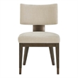 Pemberly Row Upholstered Side Chair in Rich Cocoa Oak (Set of 2)