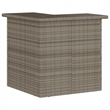 Pemberly Row 3 Piece Poly Rattan Outdoor Patio Bar Set in Gray