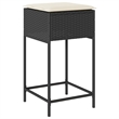 Pemberly Row 3 Piece Solid Acacia Wood Bar Set in Black/White/Cream