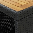 Pemberly Row 3 Piece Solid Acacia Wood Bar Set in Black/White/Cream