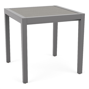 Pemberly Row Waiting Reception End Table 20x20&quot HPL Insert Top in Pewter