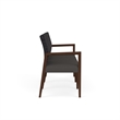 Pemberly Row Waiting Reception 3 Seat Tandem Seating No Center Arms in Gray