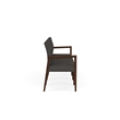 Pemberly Row Waiting Reception 4 Seat Tandem Seating No Center Arms in Gray