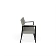 Pemberly Row Waiting Reception 4 Seat Tandem Seating No Center Arms in Gray