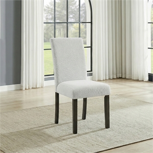 Pemberly Row Carissa Wood Dining Chair in Stone Gray Set of 2