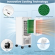 Pemberly Row Portable Evaporative Swamp Air Cooler Fan with Oscillation in White