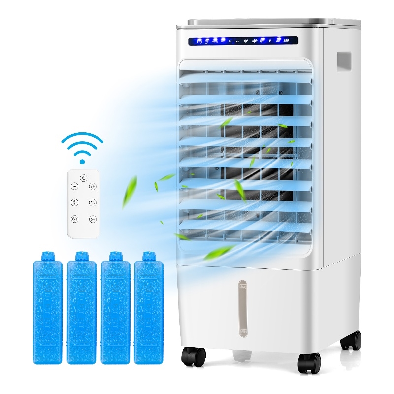 Pemberly Row 3 in 1 Portable Evaporative Air Cooler and Cooling Fan in White