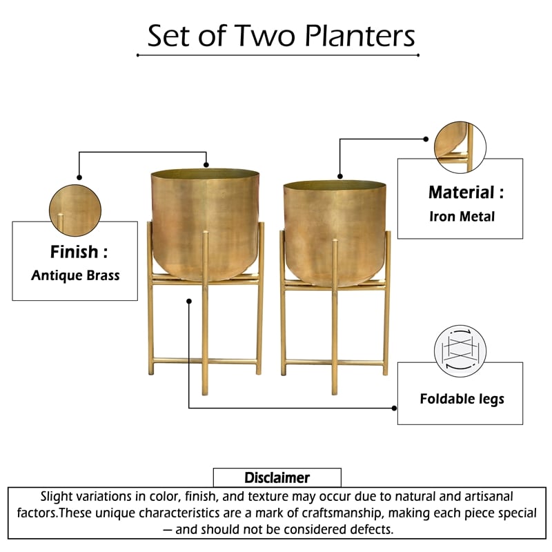 Pemberly Row Set of 2 Planters 19-22