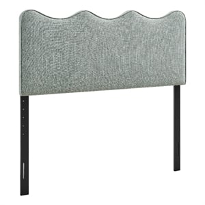Pemberly Row Contemporary Upholstered Loveseat in Black Faux Leather