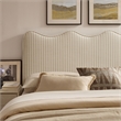 Pemberly Row Contemporary Upholstered Sofa in Black Faux Leather