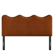 Pemberly Row Striped Upholstered King Headboard in Oatmeal Cotton