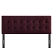 Pemberly Row Striped Upholstered King Headboard in Earth Tone Cotton