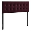 Pemberly Row Striped Upholstered King Headboard in Earth Tone Cotton