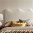 Pemberly Row Padded Upholstered Twin Headboard in Linen Cotton