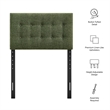 Pemberly Row Padded Upholstered Twin Headboard in Foliage Green