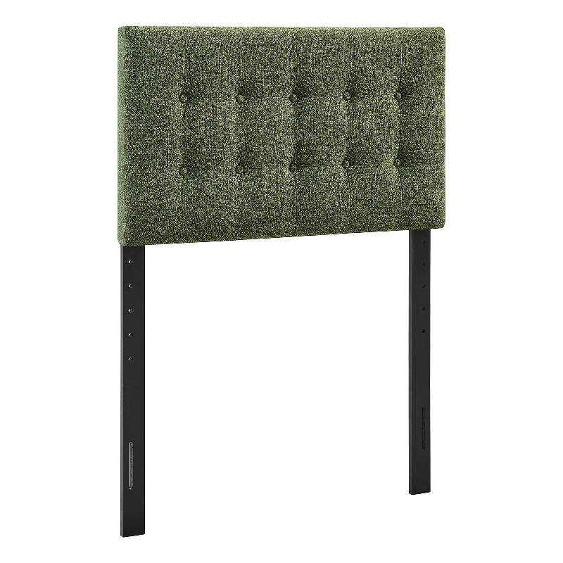 Pemberly Row Padded Upholstered Twin Headboard in Foliage Green