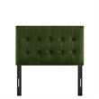 Pemberly Row Padded Upholstered Twin Headboard in Foliage Green