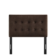 Pemberly Row Padded Upholstered Twin Headboard in Ecru Linen