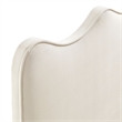 Pemberly Row Striped Upholstered Queen Headboard in Earth Tone Cotton