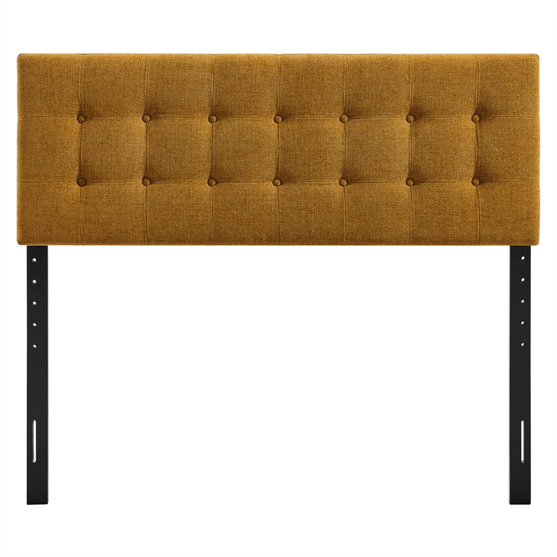 Pemberly Row Padded Upholstered King Headboard in Copper Tone