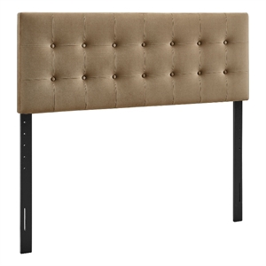 Pemberly Row Stain-Resistant Performance Velvet King Headboard in Taupe