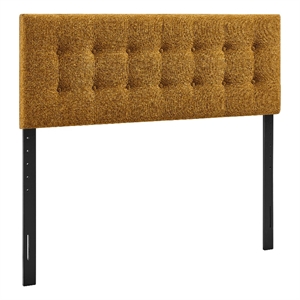Pemberly Row Padded Upholstered Queen Headboard in Copper Tone