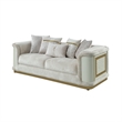 Pemberly Row 2 Piece Living Room Set with Sofa and Loveseat in Cream