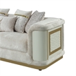 Pemberly Row 2 Piece Living Room Set with Sofa and Loveseat in Cream