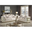 Pemberly Row 2 Piece Living Room Set with Sofa and Loveseat in Cream