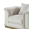 Pemberly Row 3 Piece Living Room Set with Sofa Loveseat and Chair in Cream