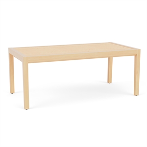 Pemberly Row Waiting Reception 40x20&quot Coffee Table with HPL Insert Top - Natural