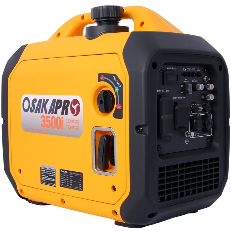 Pemberly Row 3500W Portable Inverter Generator with CO Sensor for RV and Camping