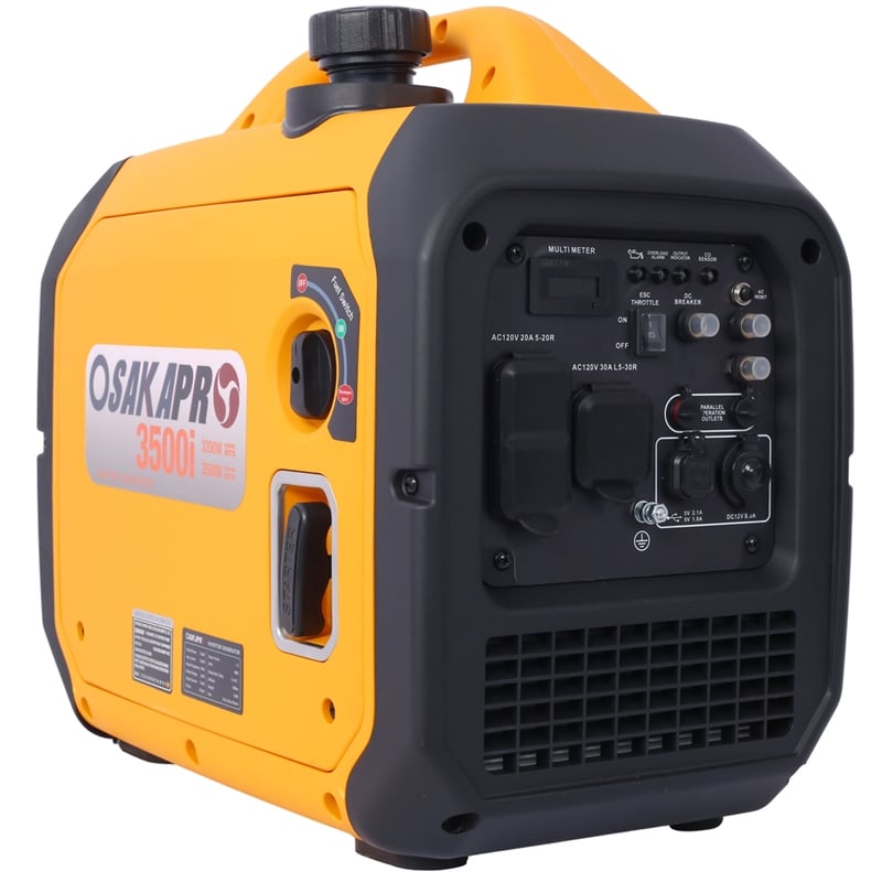 Pemberly Row 3500W Portable Inverter Generator with CO Sensor for RV and Camping