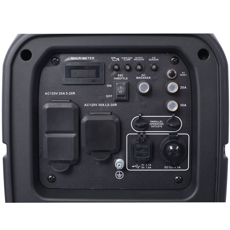 Pemberly Row 3500W Portable Inverter Generator with CO Sensor for RV and Camping