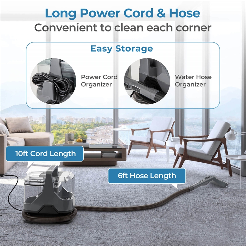 Pemberly Row Carpet Cleaner Machine with Powerful Suction and Dual Water Tank