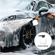 Pemberly Row Electric Pressure Washer with 4 Nozzles and Wheels in Orange