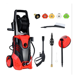 Pemberly Row 3000 PSI Electric High Pressure Washer 2 GPM 2000W in Red