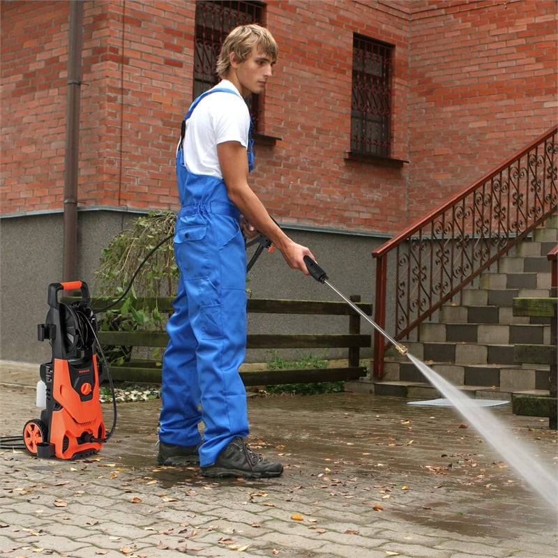 Pemberly Row Electric Pressure Washer 2150 PSI 1.2 GPM in Orange