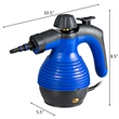 Pemberly Row Portable 1050W Steam Cleaner with Multiple Functions in Blue