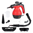 Pemberly Row Portable 1050W Steam Cleaner with Multiple Functions in Red