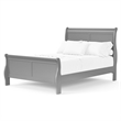 Pemberly Row Wood Frame 3-Piece Full Bedroom Set with Headboard in Gray