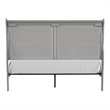 Pemberly Row Wood Frame 3-Piece Full Bedroom Set with Headboard in Gray
