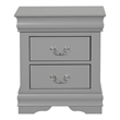 Pemberly Row Wood Frame 3-Piece Full Bedroom Set with Headboard in Gray
