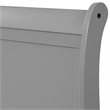 Pemberly Row Wood Frame 3-Piece Full Bedroom Set with Headboard in Gray