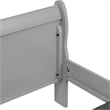 Pemberly Row Wood Frame 4-Piece Full Bedroom Set with Headboard in Gray